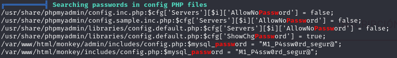 mysql password