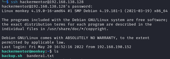 ssh session