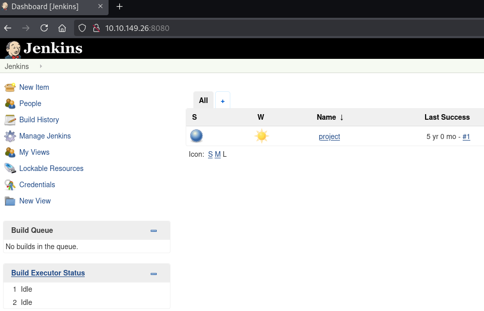 Jenkins Dashboard