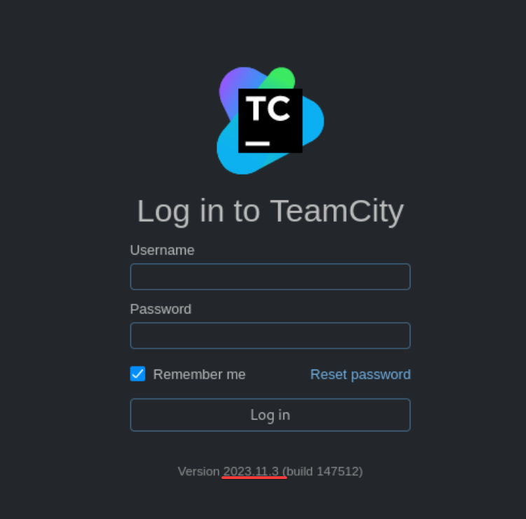 TeamCity Login