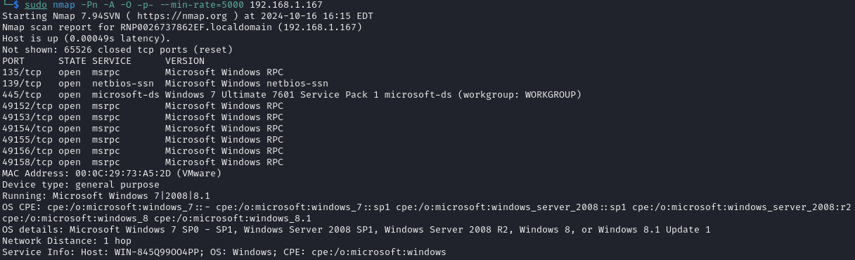 nmap command