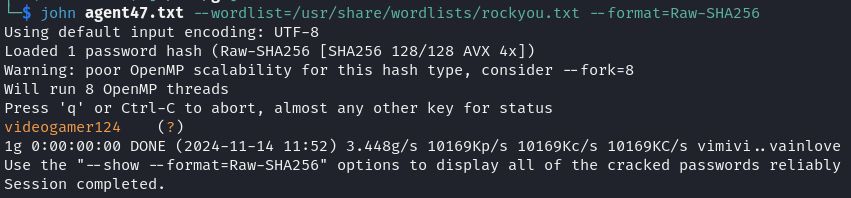 Hash cracking