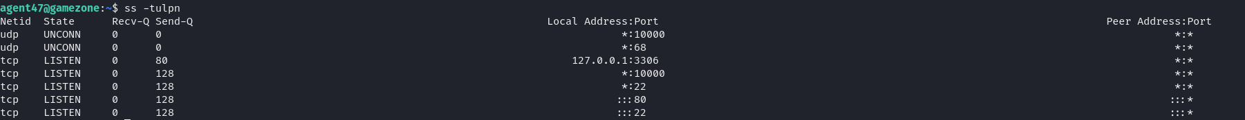 Port 10000 blocked by firewall